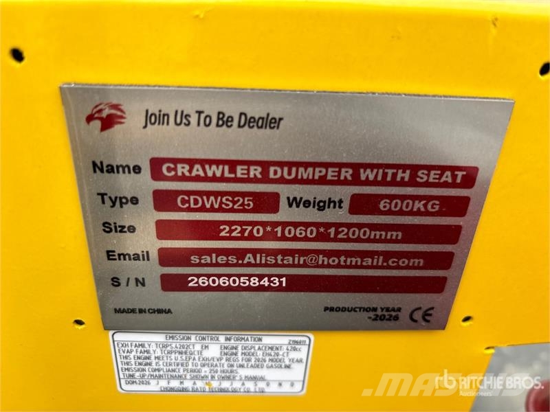 CDWS25 Mini Crawler Dumper Site dumpers
