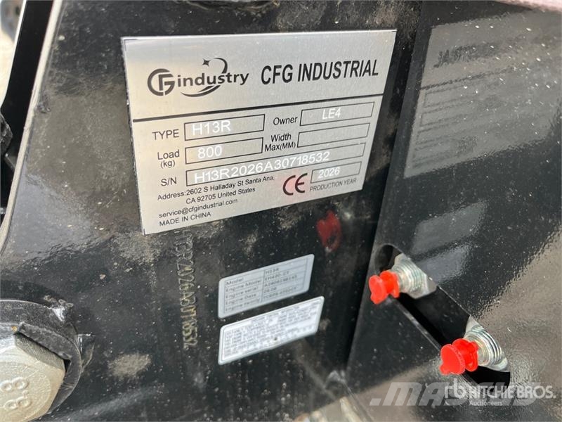 CFG H13R Mini Excavator (Unused) Minikoparki
