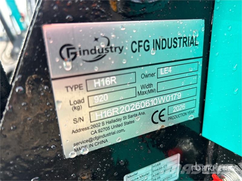 CFG H16R Mini Excavator (Unused) Miniescavadeiras < 7t (Mini escavadeiras)