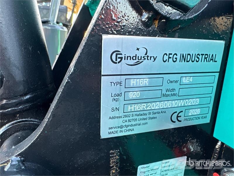 CFG H16R Mini Excavator (Unused) Mini bagri <7t