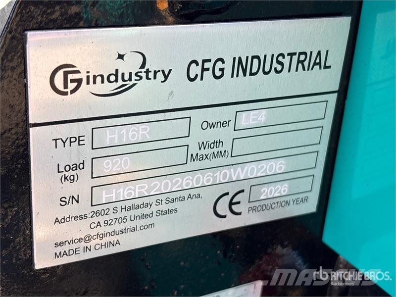 CFG H16R Mini Excavator (Unused) Minigrävare < 7t