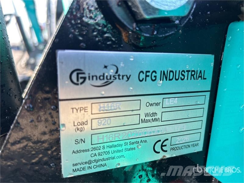 CFG H16R Mini Excavator (Unused) Miniescavadeiras < 7t (Mini escavadeiras)