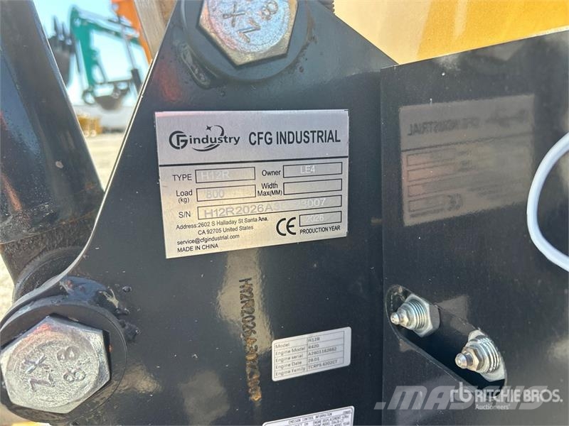 CFG Industrial H12R Mini Excavator (Unused) Mini rýpadlá < 7t
