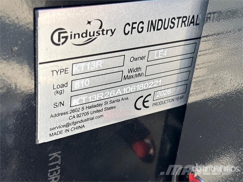 CFG KT13R Mini Excavator (Unused) Minigraafmachines < 7t