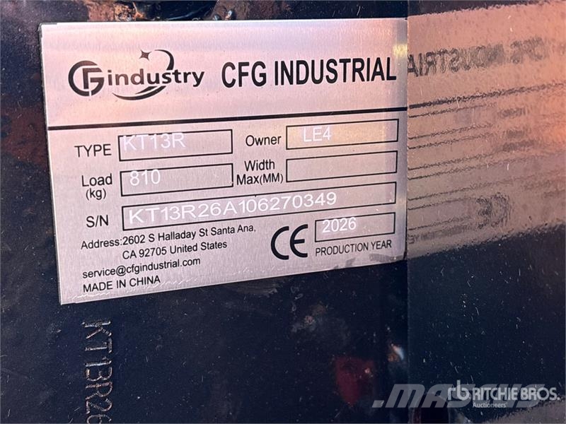 CFG KT13R Mini Excavator (Unused) Mini bagri <7t