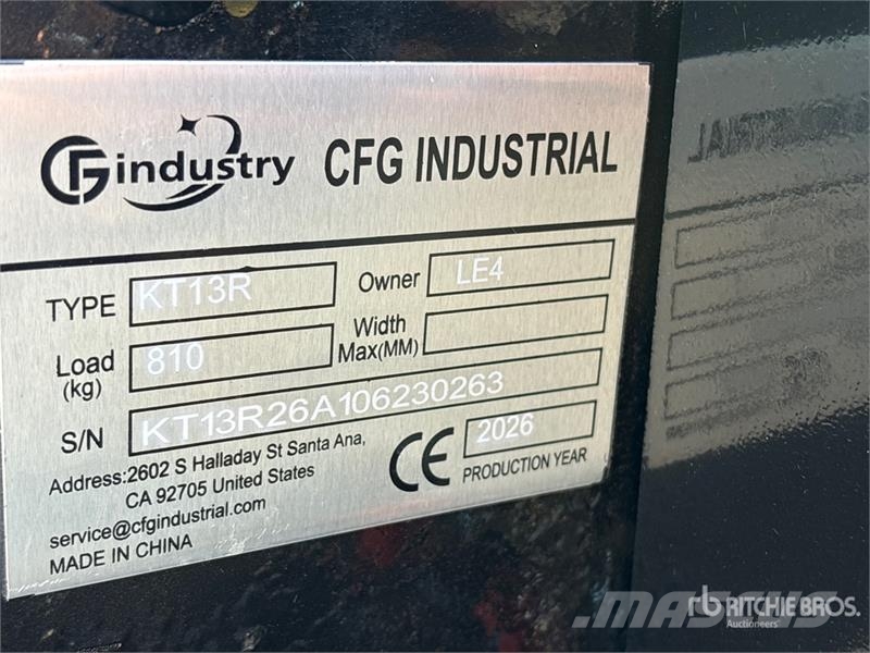 CFG KT13R Mini Excavator (Unused) Mini bagri <7t