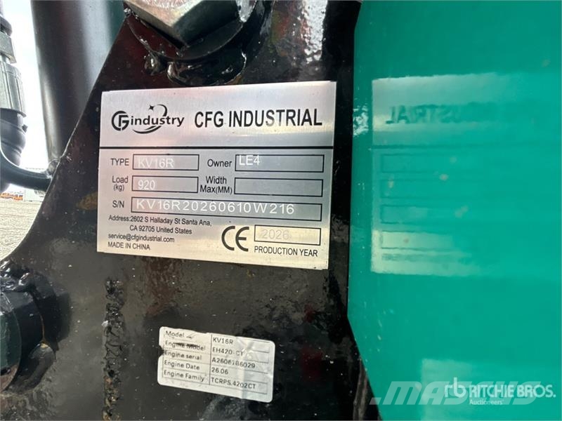 CFG KV16R Mini Excavator (Unused) Miniescavadeiras < 7t (Mini escavadeiras)