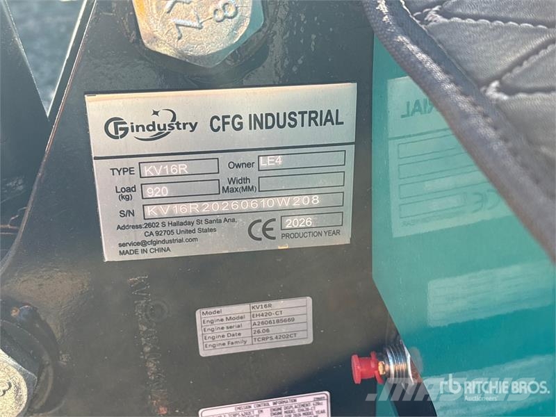 CFG KV16R Mini Excavator (Unused) Mini bagri <7t