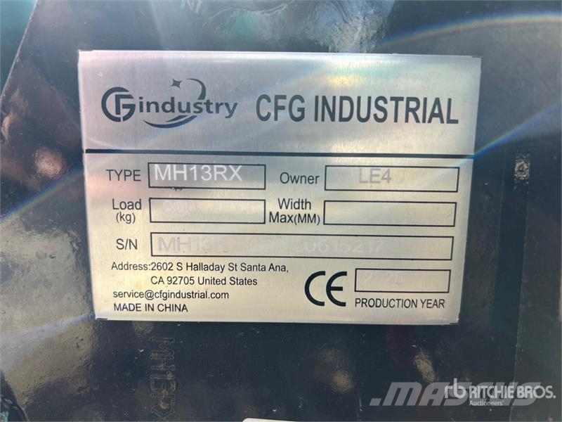 CFG MH13RX Mini Excavator (Unused) 소형 굴삭기 7톤 미만