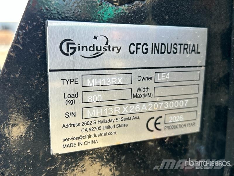 CFG MH13RX Mini Excavator (Unused) حفارات صغيرة أقل من 7 طن (حفارات صغيرة)