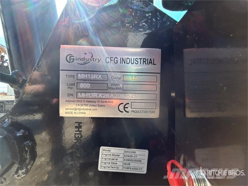 CFG MH13RX Mini Excavator (Unused) 소형 굴삭기 7톤 미만