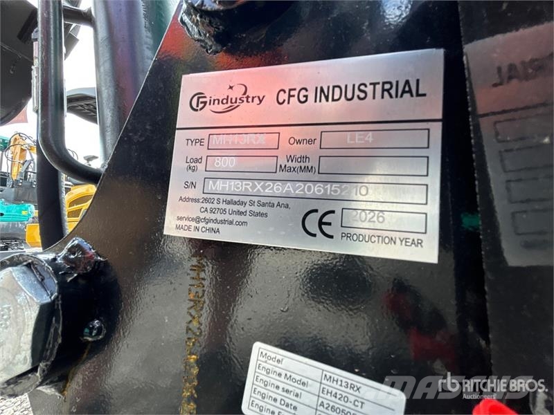 CFG MH13RX Mini Excavator (Unused) 소형 굴삭기 7톤 미만