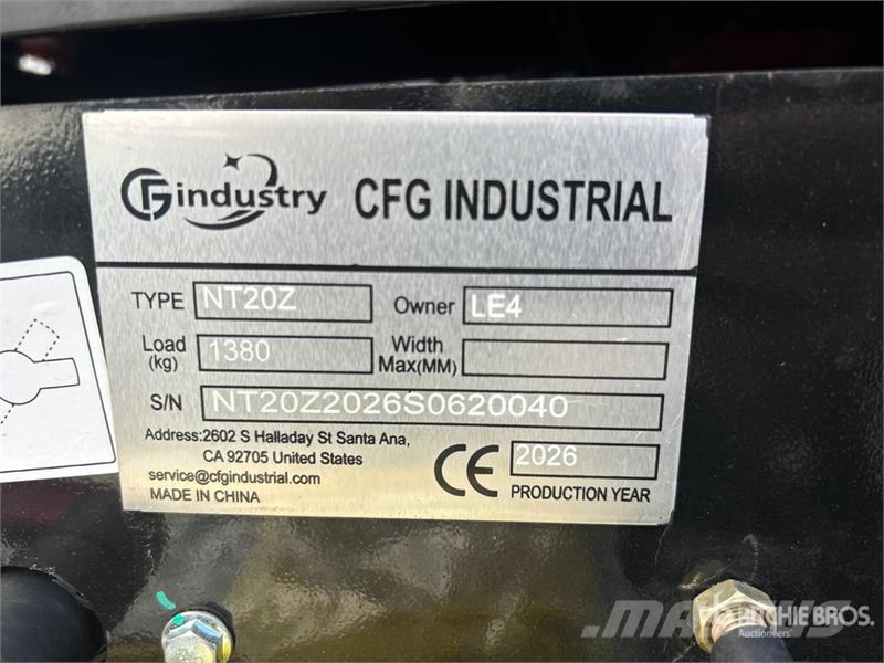 CFG NT20Z Mini Excavator (Unused) Mini bageri < 7t