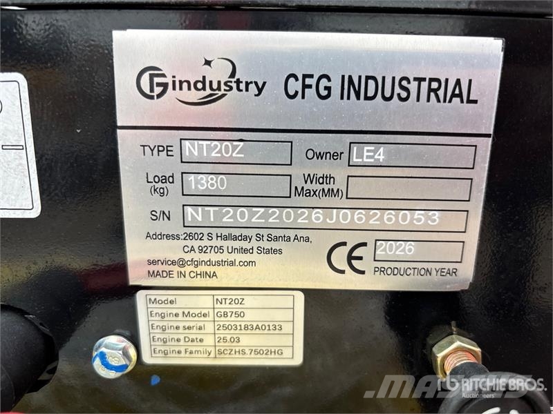CFG NT20Z Mini Excavator (Unused) Minigravemaskiner