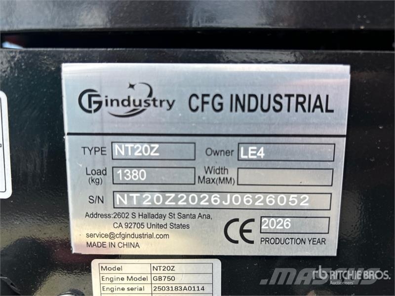 CFG NT20Z Mini Excavator (Unused) Miniescavadeiras < 7t (Mini escavadeiras)