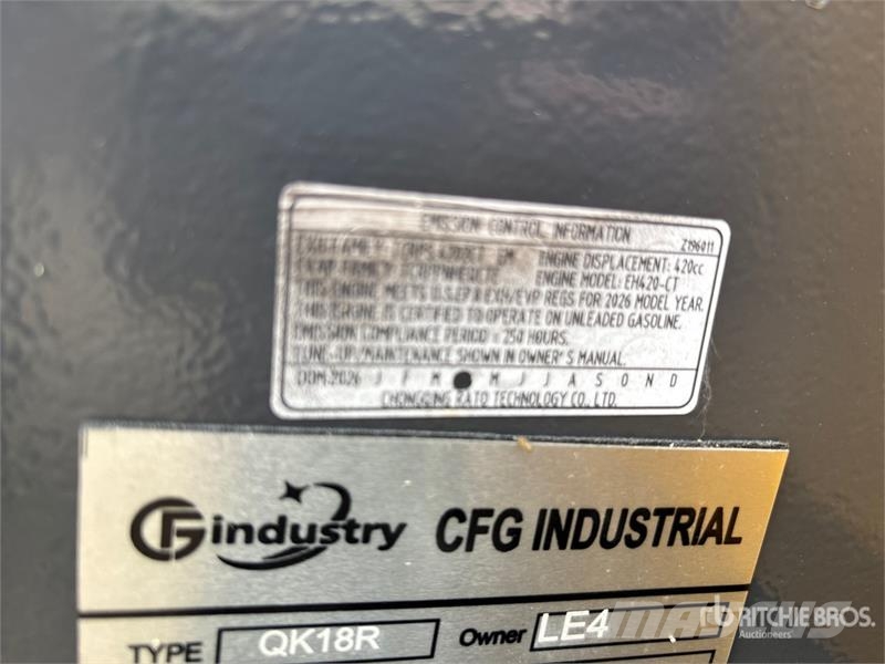 CFG QK18R Mini Excavator (Unused) Minigravemaskiner