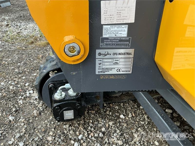 CFG QK20R Mini Excavator (Unused) Міні-екскаватори < 7т