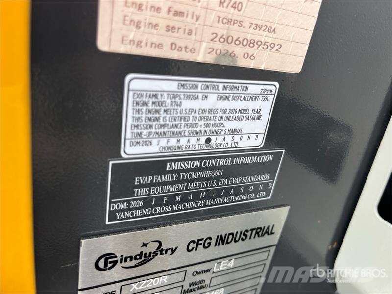 CFG XZ20R Mini Excavator (Unused) 소형 굴삭기 7톤 미만