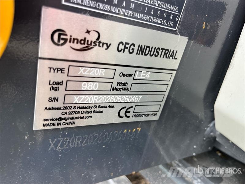 CFG XZ20R Mini Excavator (Unused) 소형 굴삭기 7톤 미만