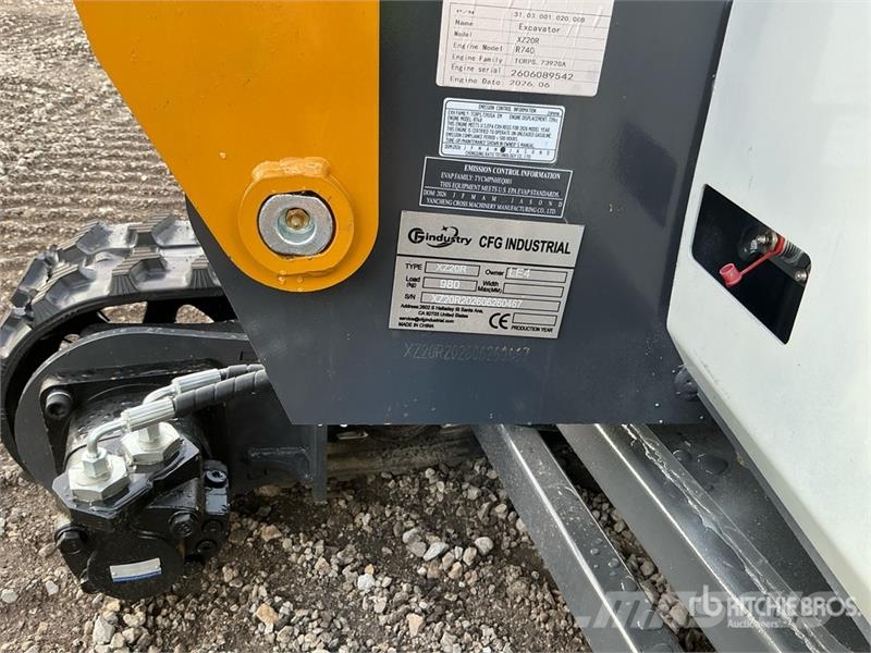 CFG XZ20R Mini Excavator (Unused) Міні-екскаватори < 7т