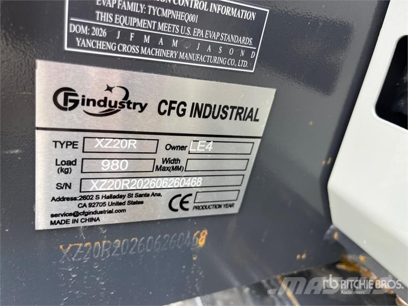 CFG XZ20R Mini Excavator (Unused) 소형 굴삭기 7톤 미만