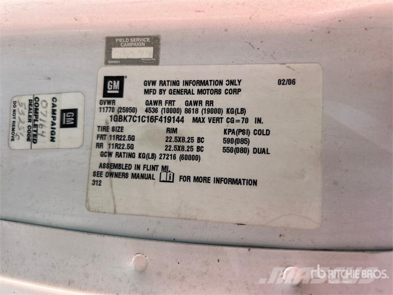Chevrolet C7500 市政车