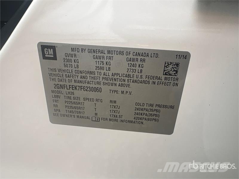 Chevrolet Equinox AWD SUV Personbiler