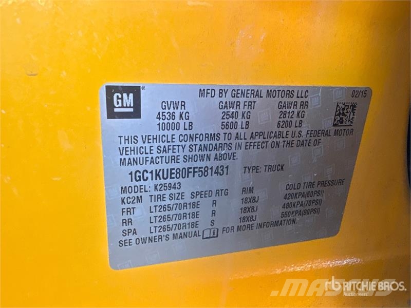 Chevrolet Silverado 2500HD Pilsētas atkritumvedēji