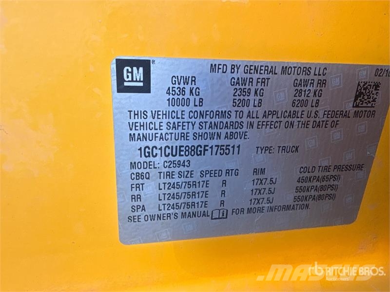 Chevrolet Silverado 2500HD 4x2 Crew Cab Utility Truck Pickup/Pritschenwagen