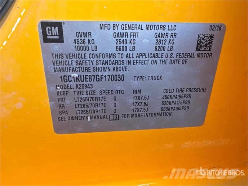 Chevrolet Silverado 2500HD Pilsētas atkritumvedēji