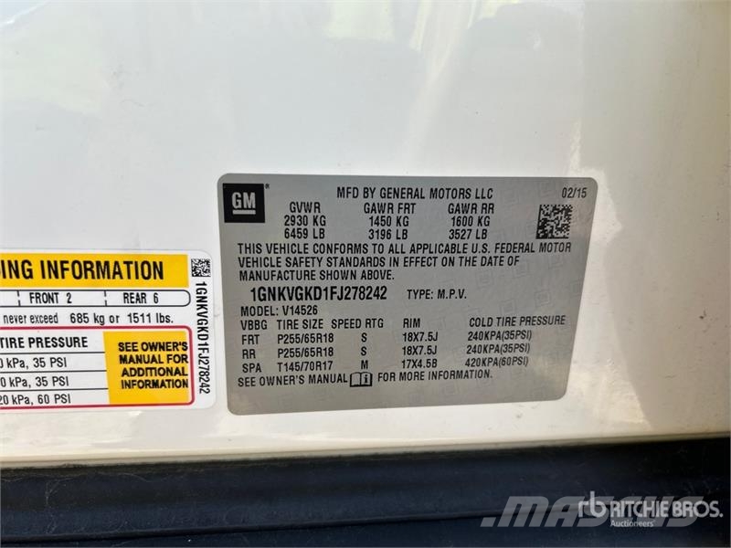 Chevrolet Traverse LT AWD Automobile Personbilar