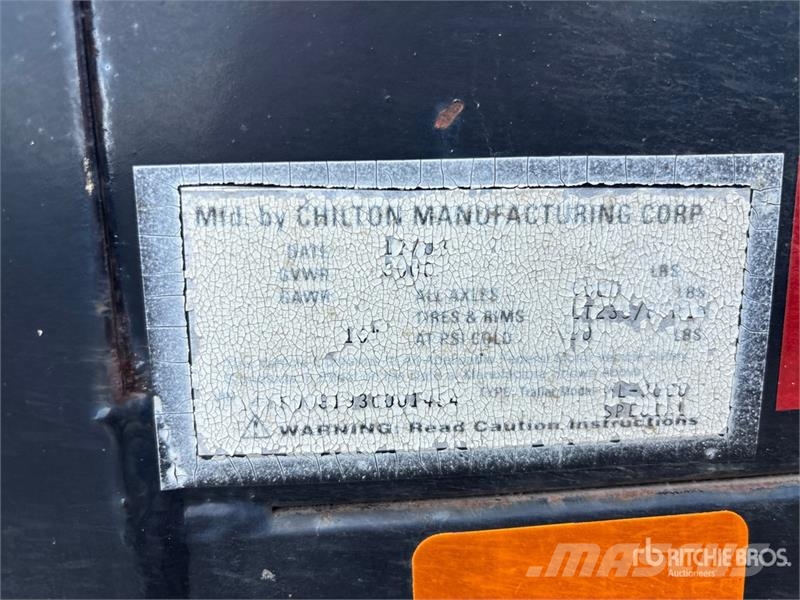 Chillton 8 ft S/A Dump Utility Trailer Sora- ja kippiperävaunut