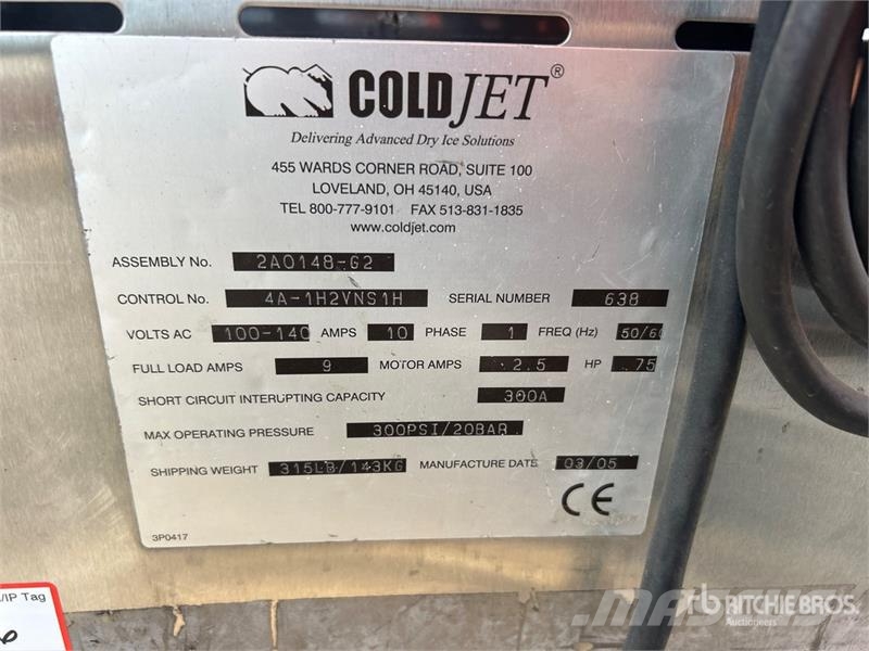 Cold Jet Aero 75-DX Dry Ice Blasting Machine Drugi deli