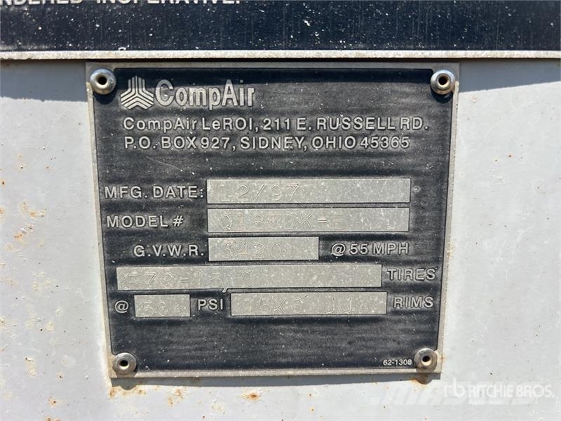 Compair Q185DK-E 185 cfm Mobile Air Compressor Compressors