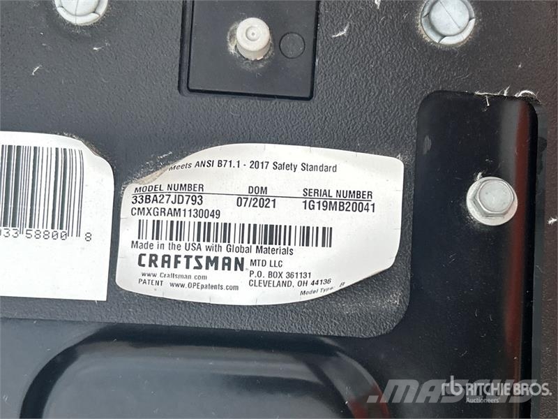 Craftsman 33BA27JD793 4x2 Ride-On Lawn Mower Kosiarki ogrodowe