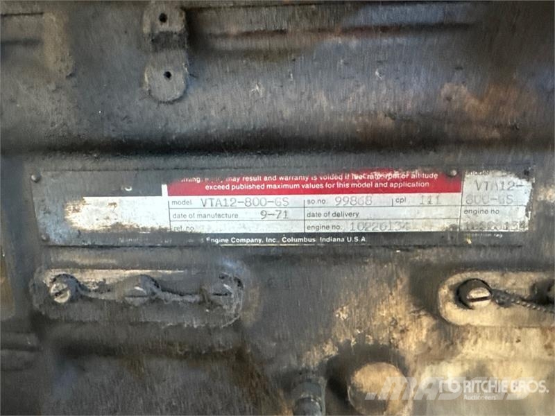 Cummins 680FDC3053AD 500 kW Skid-Mounted Generator Set Dizelski agregati