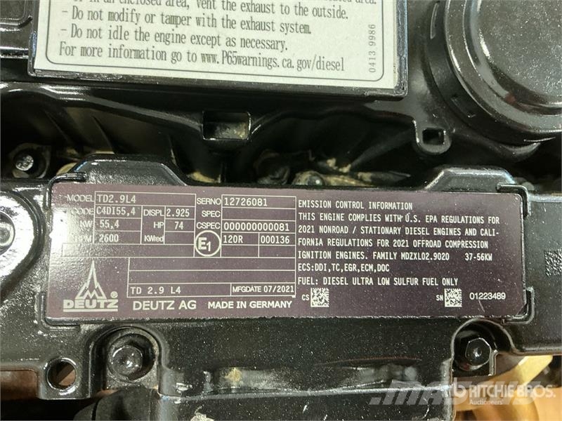 Deutz TD2.9L4 NG Engine Predelovalna oprema