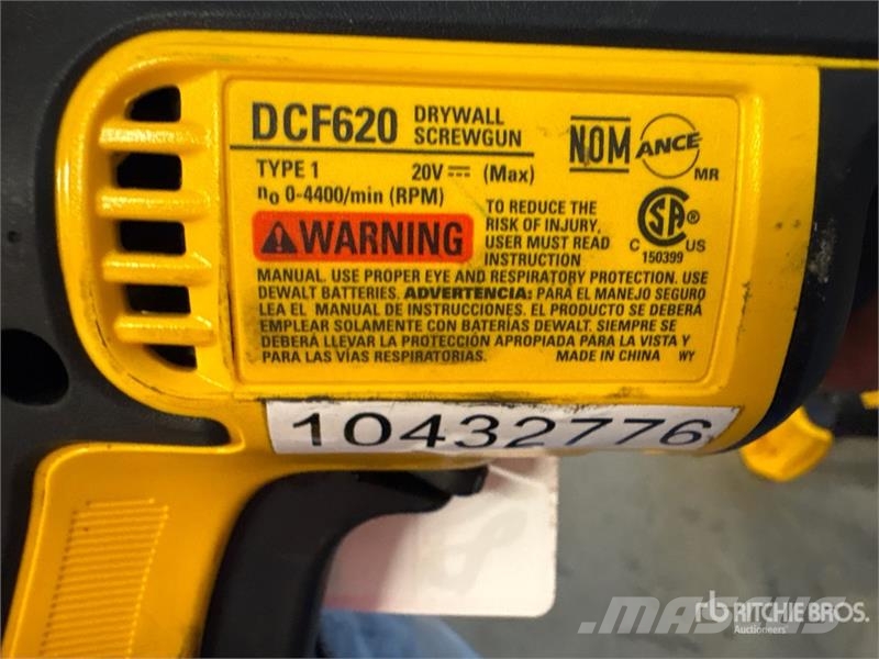 DeWalt DCF620 Drywall Screw Gun Other components