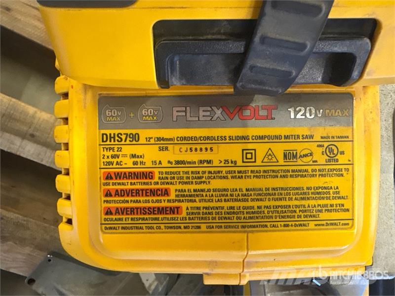 DeWalt DHS790AB Compound Miter Saw Ďalšie komponenty