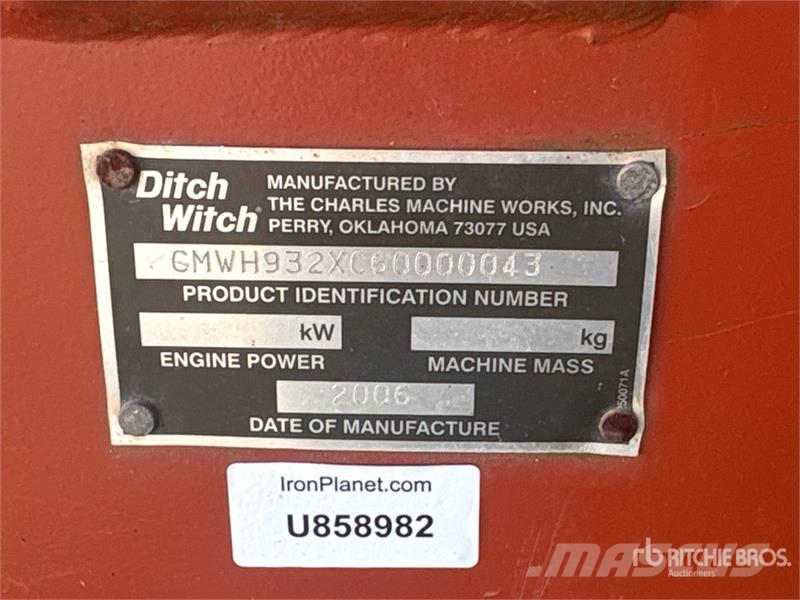 Ditch Witch RT115 4x4 Cable Plow Plugi