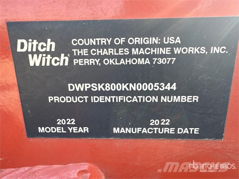 Ditch Witch SK800 Mini Compact Track Loader Kompaktlastare