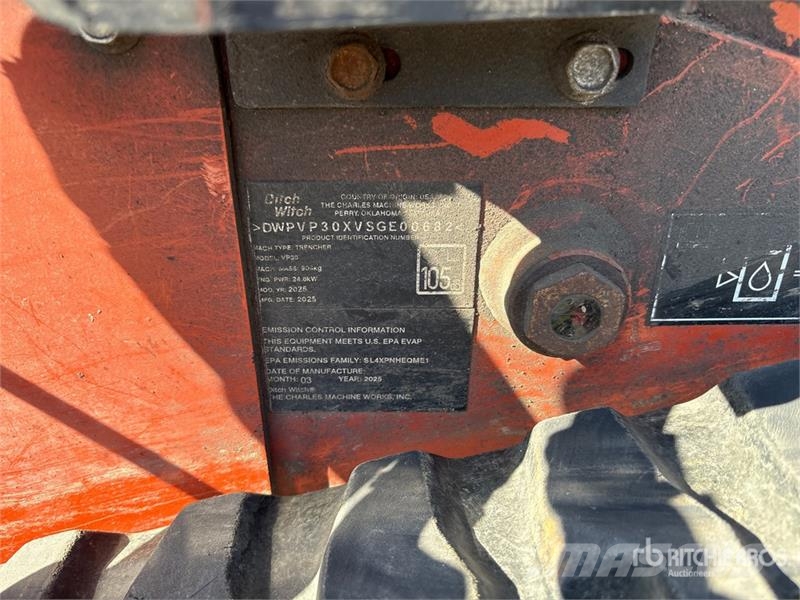 Ditch Witch VP30 Walk Behind Cable Plow Arados