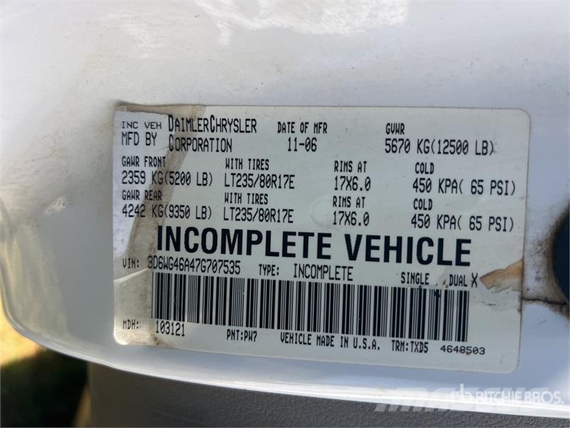 Dodge Ram 3500 4x2 Utility Truck Furgonetas caja abierta