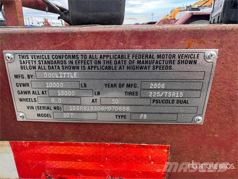  Doolittle 18 ft T/A Equipment Trailer Biltransporter henger