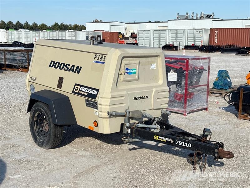 Doosan 185 cfm Mobile Air Compressor Kompresszorok