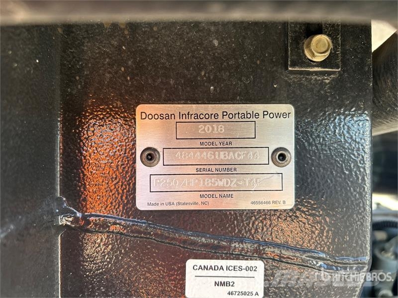 Doosan P250/HP185 Mobile Air Compressor Kompressorit
