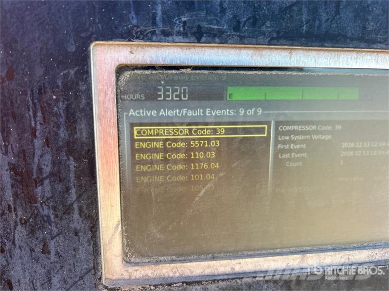 Doosan XP825HP750 Mobile Air Compressor (Inoperable) Kompresori