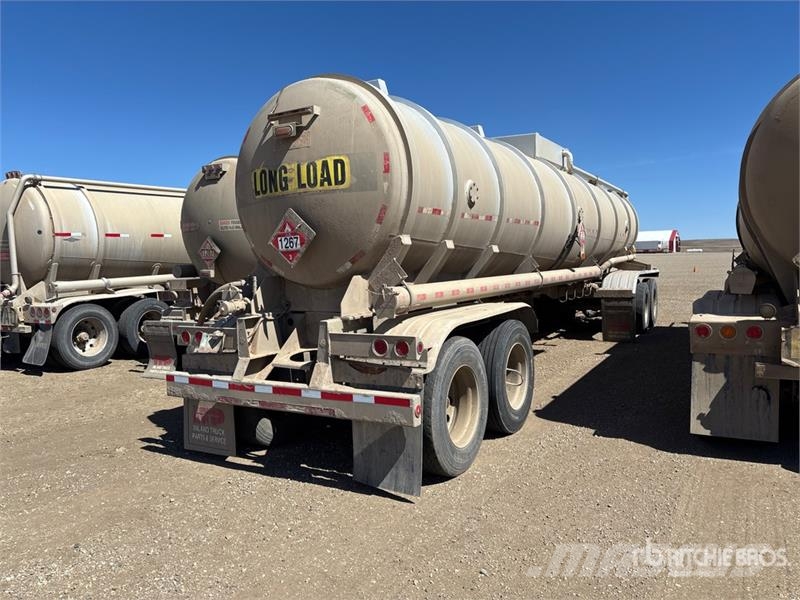 Dragon 7400 gal Quad/A Turntable Pup Vacuum Tanker Traile مقطورات ذات صهاريج