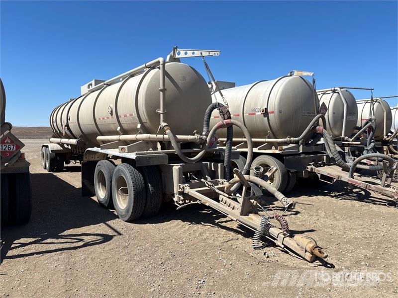 Dragon 7400 gal Quad/A Turntable Pup Vacuum Tanker Traile مقطورات ذات صهاريج