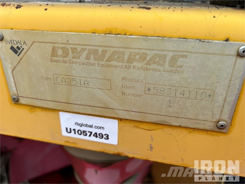 Dynapac CA251A Smooth Drum Compactor Single drum rollers